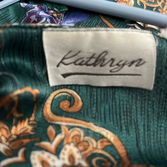 Kathryn Vintage Button Silky Satin Sleeping Shirt - Picture 5 of 6